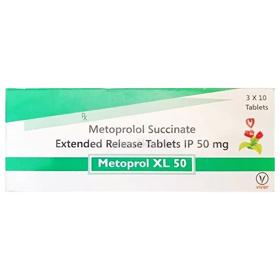 metoprol xl 50mg tablet 10's